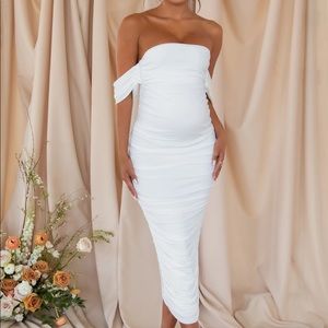 Club L London Maternity White Dress